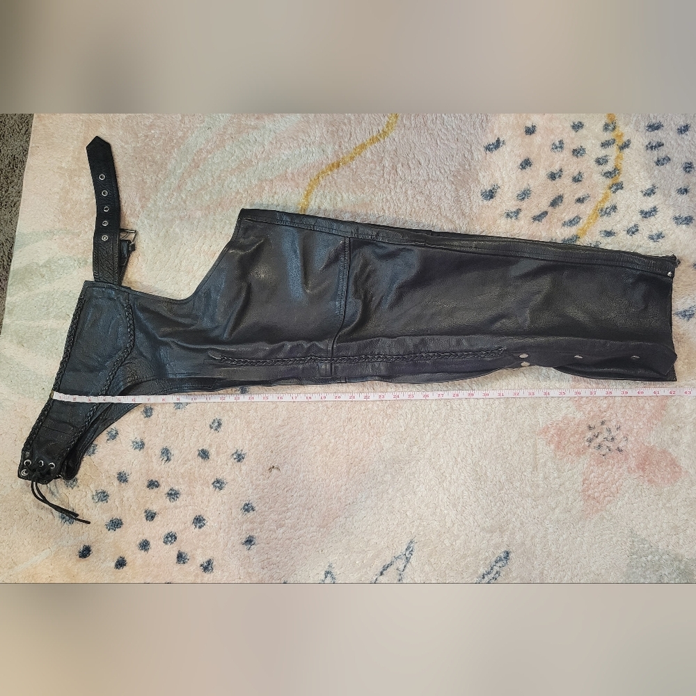 Leather Riding Chaps - Picture 7 of 8